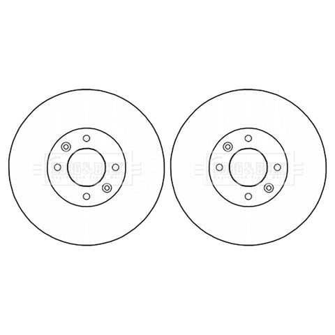 Citroen DS4 A Pair Of Rear Brake Discs DS5 Peugeot 308 4249.F7