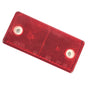 Trailer Truck Lorry Bus Rectangular Red Reflector With Two Mounting Holes