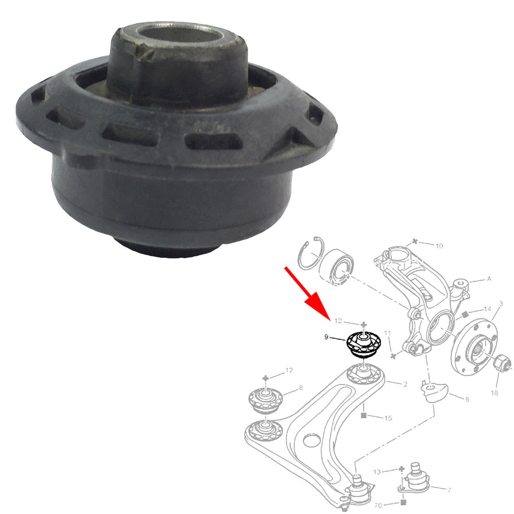 FRONT CONTROL / TRAILING ARM BUSH MOUNTING FITS PEUGEOT, CITROEN, 3523.AA