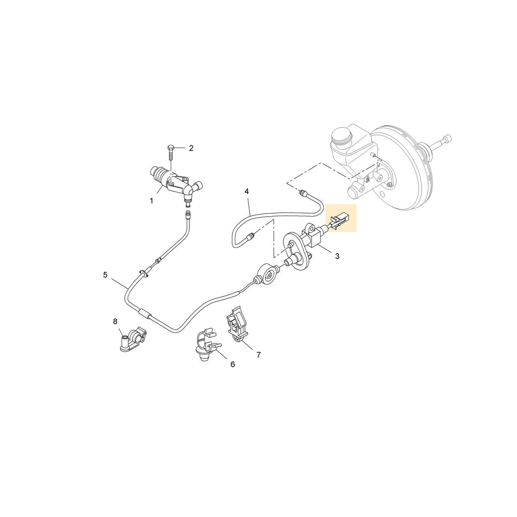 Clutch Master Cylinder Repair Plastic Assy Fits Nemo Bipper Punto Corsa 55190993