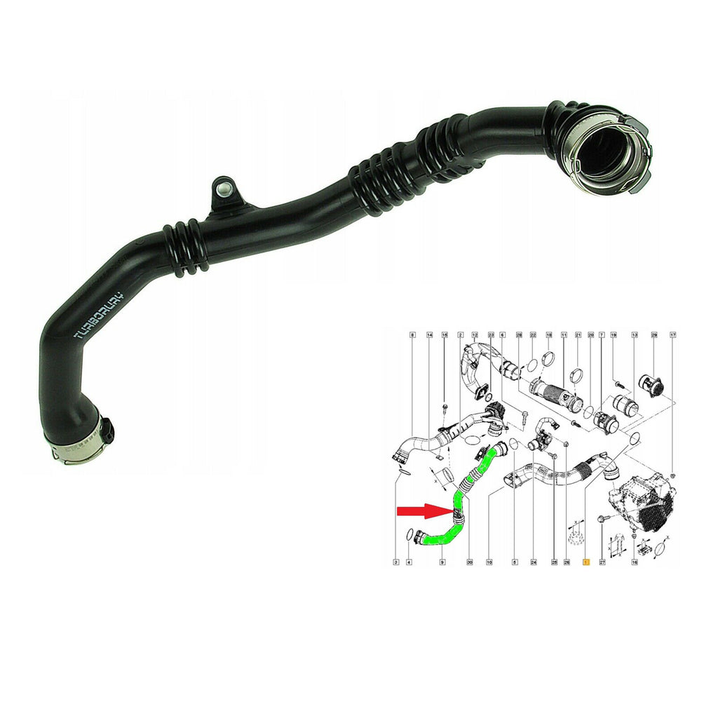 Renault Clio IV Captur Dacia Lodgy Dokker Turbo Hose Pipe 144609116R