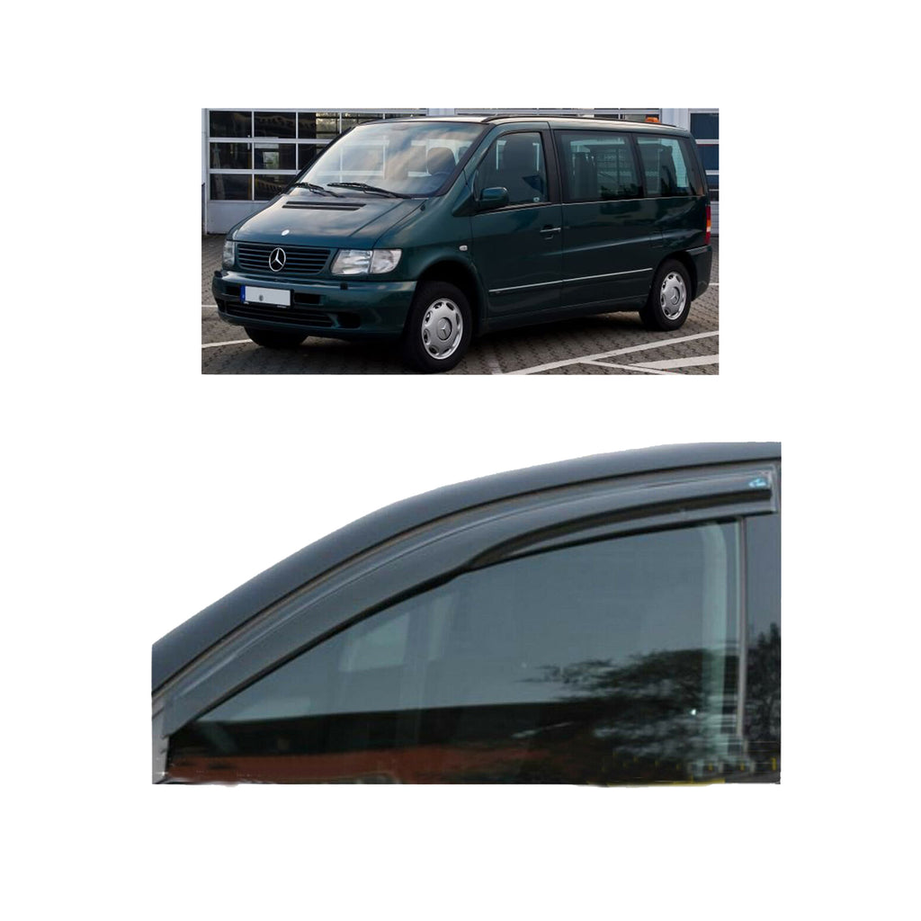 Mercedes-Benz Vito Viano Wind Smoke Rain Deflector 2 Pcs 1996 to 2003