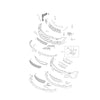 Vauxhall Astra H 2004 to 2010 Front Bumper Wing Left Bracket Guide 24460283