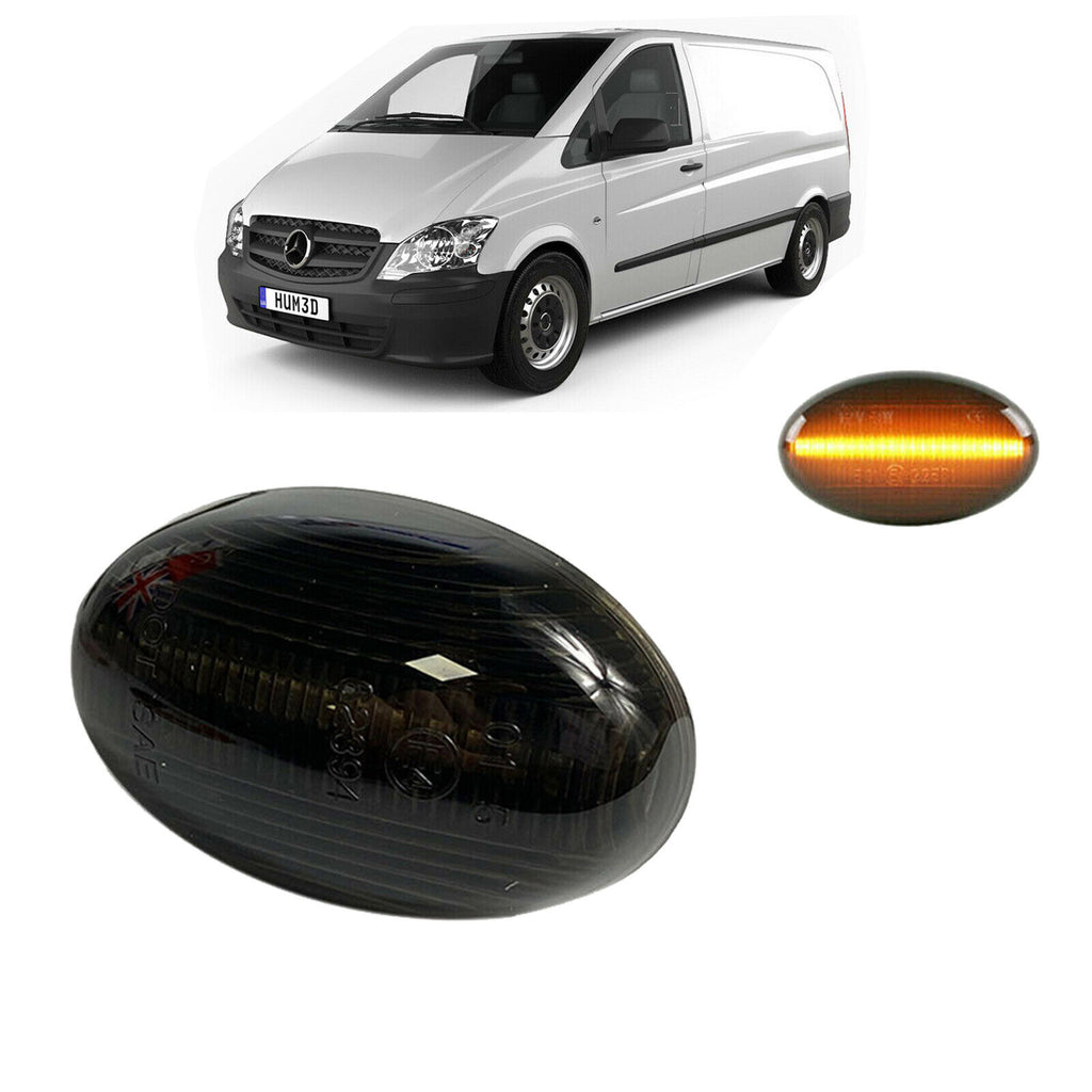 Mercedes Vito Smart Car 2007 to 2014 Black Led Side Indicator Marker Light 1688200121