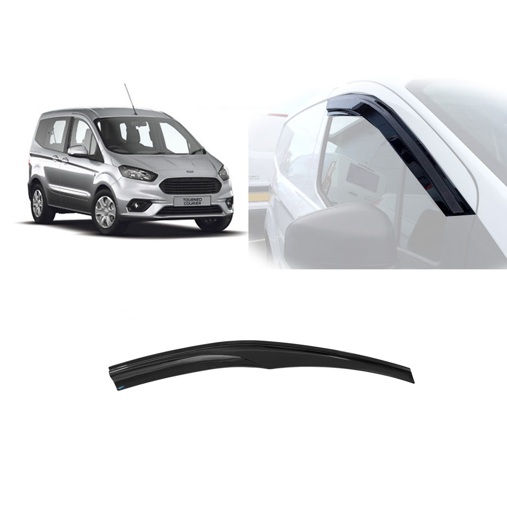 Ford Transit Tourneo Courier Wind Smoke Rain Deflector 2X 2014 Onwards 