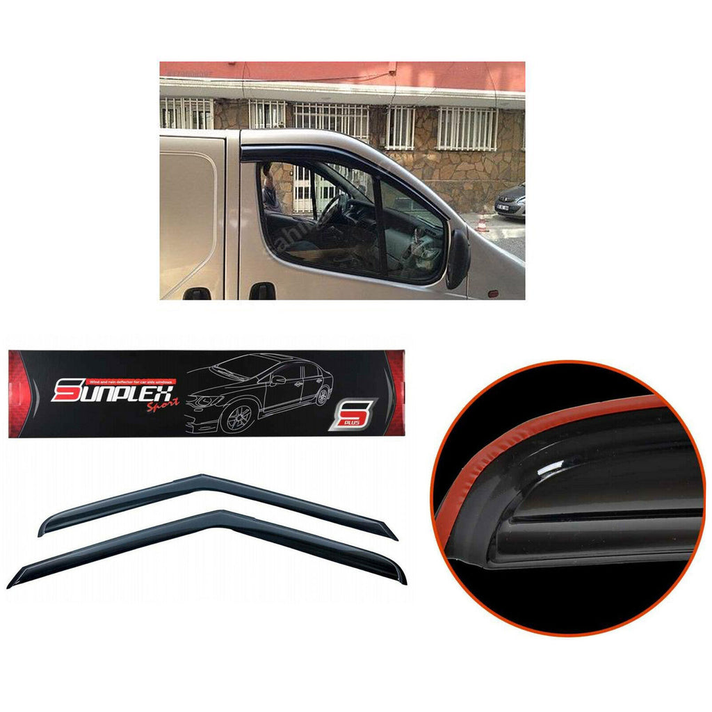 Trafic Vauxhall Vivaro Wind Rain Smoke Deflector Sunplex 2001 to 2013 SP-S-61