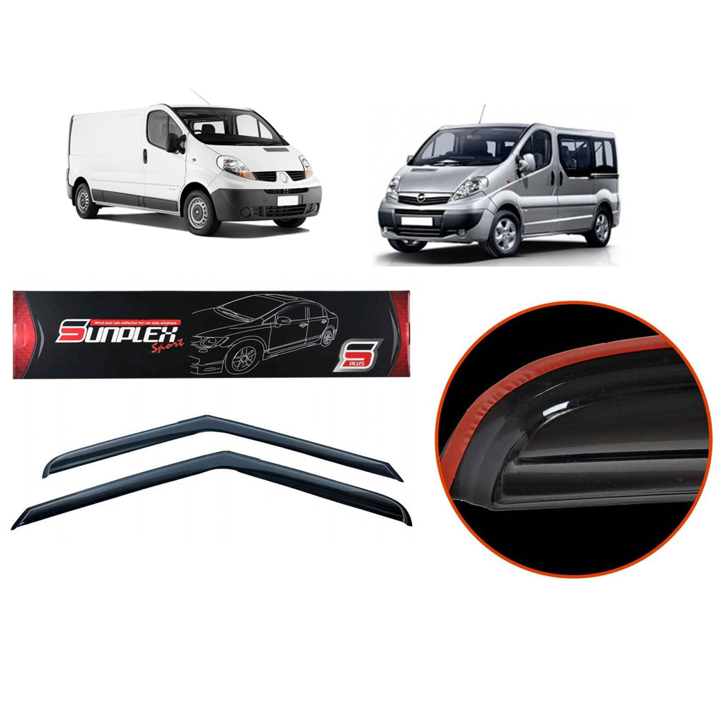 Trafic Vauxhall Vivaro Wind Rain Smoke Deflector Sunplex 2001 to 2013 SP-S-61