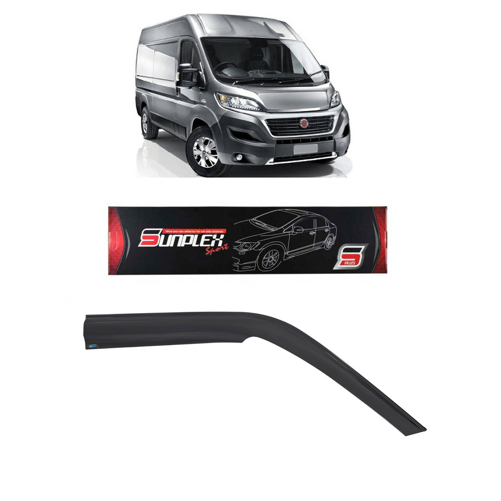 Wind Rain Smoke Deflector Sunplex 2 Pcs Fits Fiat Ducato 2006 to 2021 SP-S-39