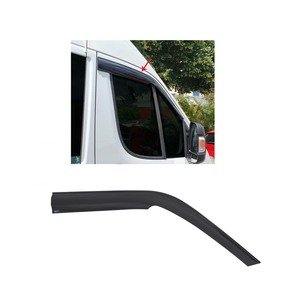 Wind Rain Smoke Deflector Sunplex 2 Pcs Fits Fiat Ducato 2006 to 2021 SP-S-39