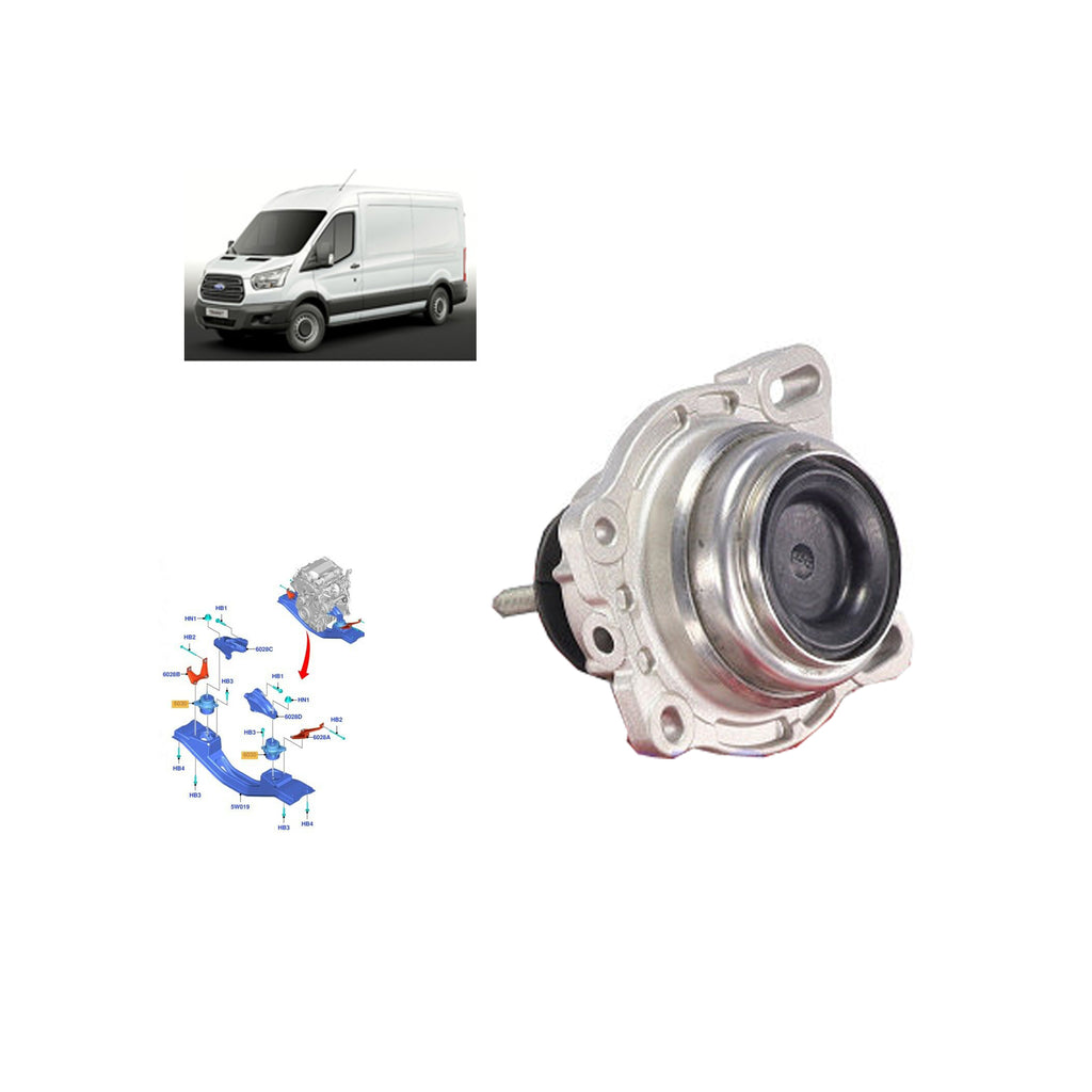 Ford Transit MK8 13 On 2.0 2.2 Ecoblue Duratorq Engine Mount BK316A002AC