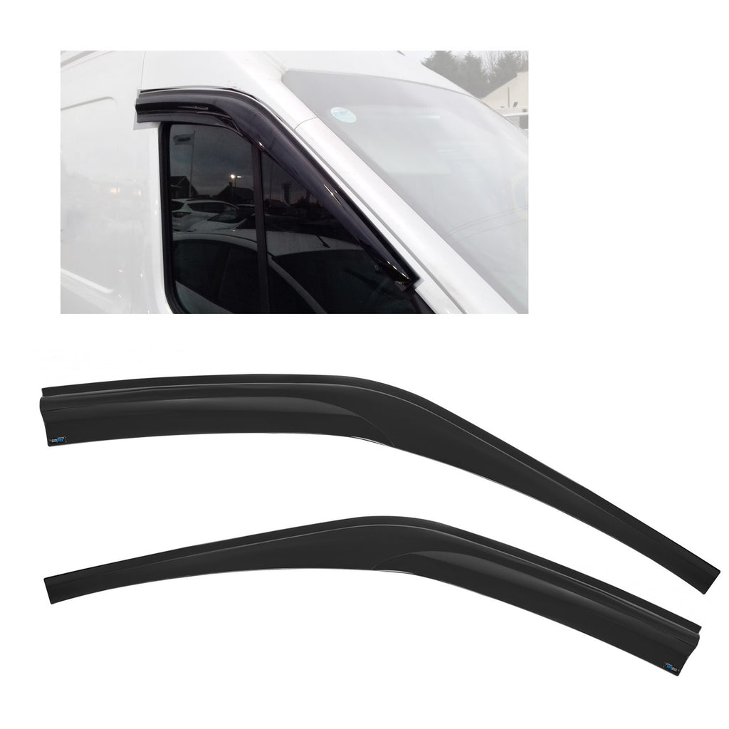 Ford Transit MK8 Sunplex Wind Rain Smoke Deflector 2 Pcs 2013 Onwards SPS55