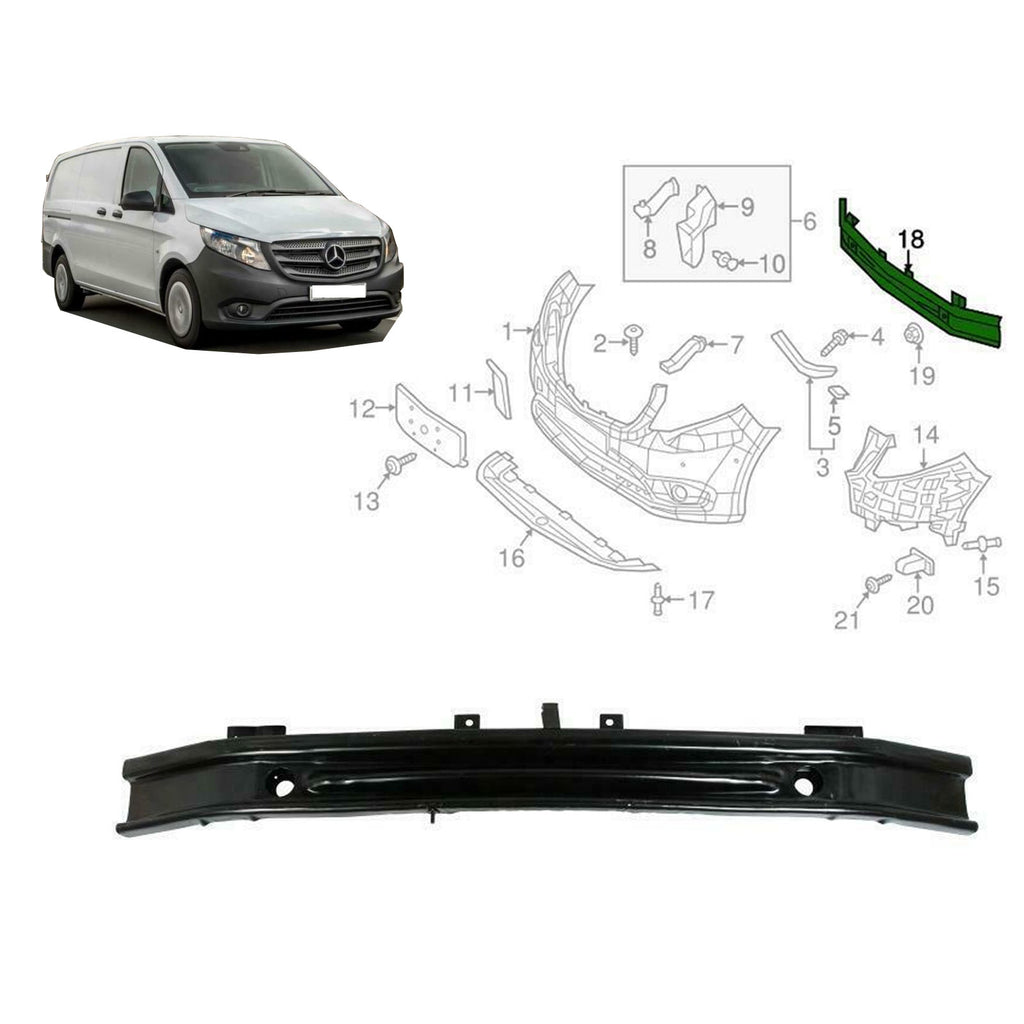 Mercedes-Benz Vito 447 Front Bumper Reinforcement A4476200630