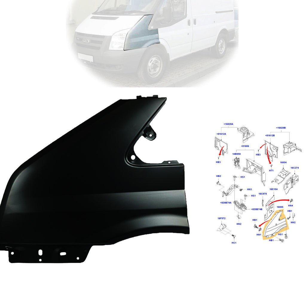 Ford Transit Mk7 2006 to 2014  1560697 Front Left Wing Panel
