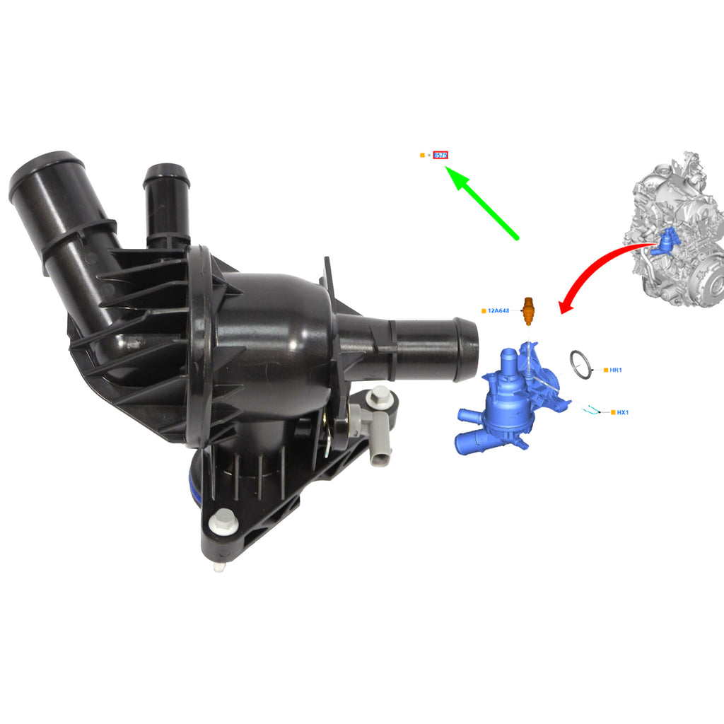Ford Transit Thermostat Housing Transit 2.0 Ecoblue 2016 On 2350518