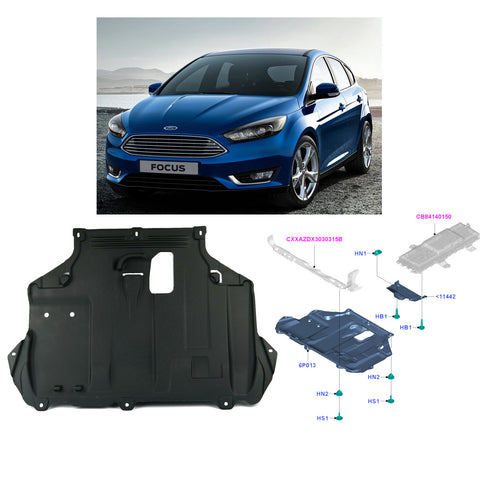  Ford Focus MK3 C-Max Under Engine Cover Undertray Rust Shield 2011 On 1839076  AV616P013CF