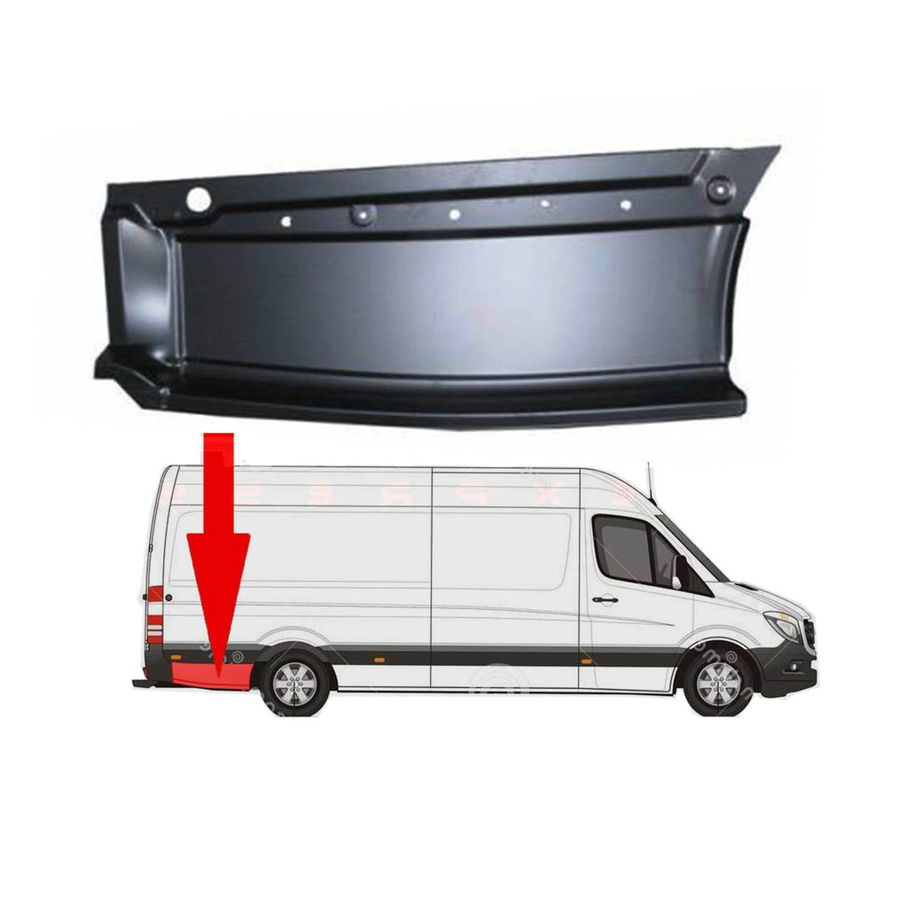 VW Crafter Sprinter Rear Wheel Arch Panel Right Fender 06 to 16  2E1810394B