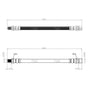 Mercedes Benz C Serie Rear Brake Hose C180 C200 E Serie S Serie  0004283535