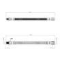 Mercedes Benz C Rear Brake Hose E GLX Serie SL R230 2008 ON  2044200048