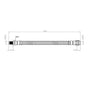 Mercedes Benz C Rear Brake Hose E GLX Serie SL R230 2008 ON  2044200048