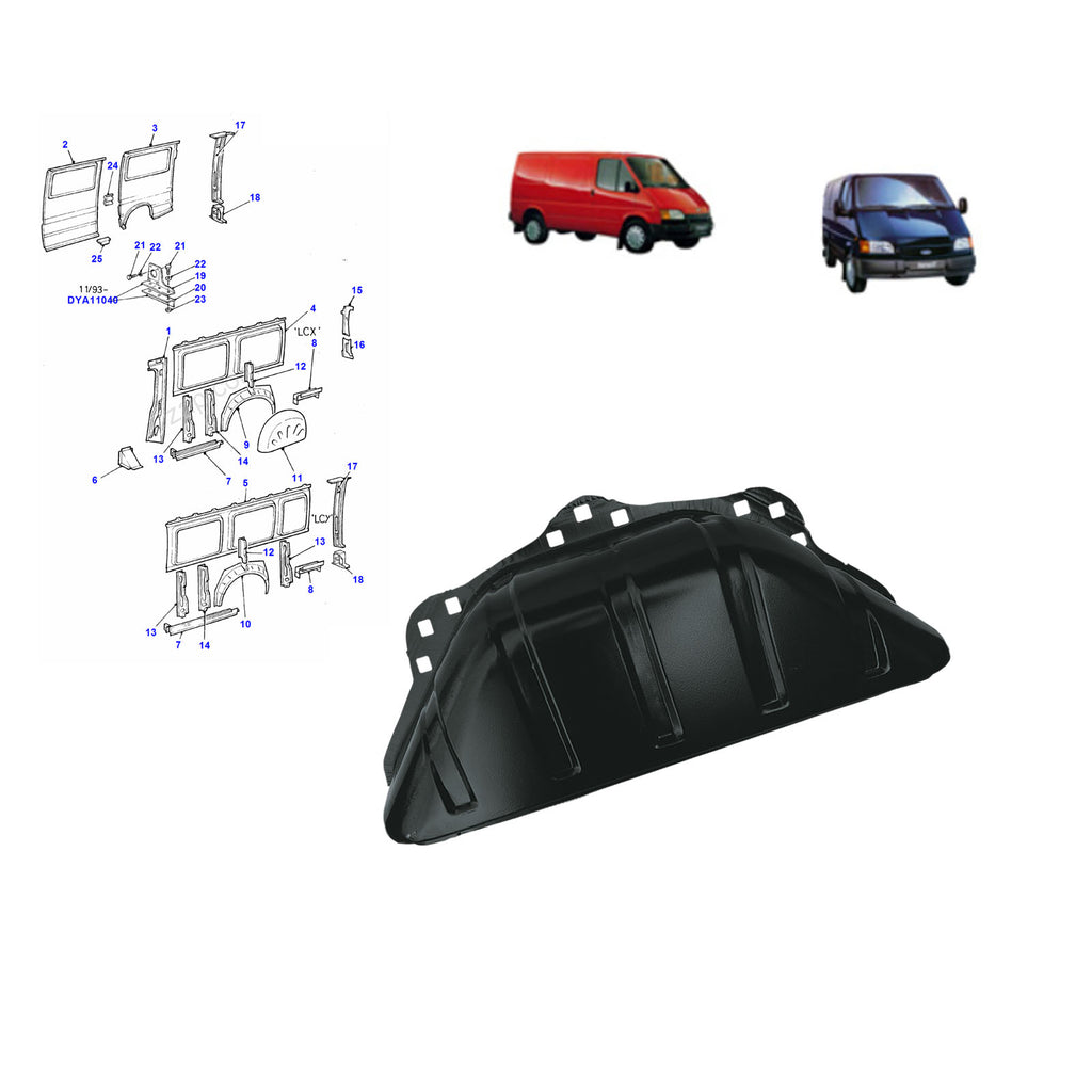 Ford Transit T12 T15 Rear Wheel Arch Panel 1992 to 2002 P92VBV279A54AC