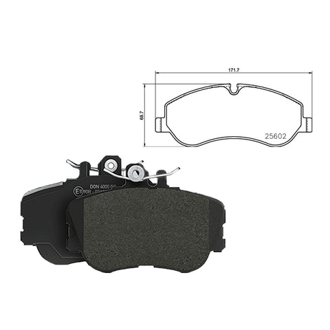 Ford Tourneo Custom Front Axle Brake Pads Transit 2012 ON 1763915