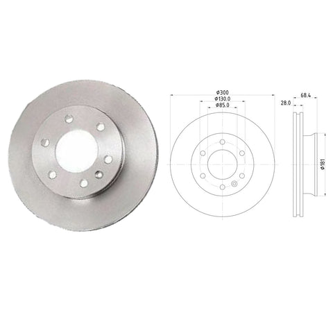Mercedes Benz Sprinter 2.2 Diesel Front Brake Discs 2006 ON