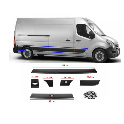 Renault Master Mk3 Right Side Door Trim Moulding Set Vauxhall Movano