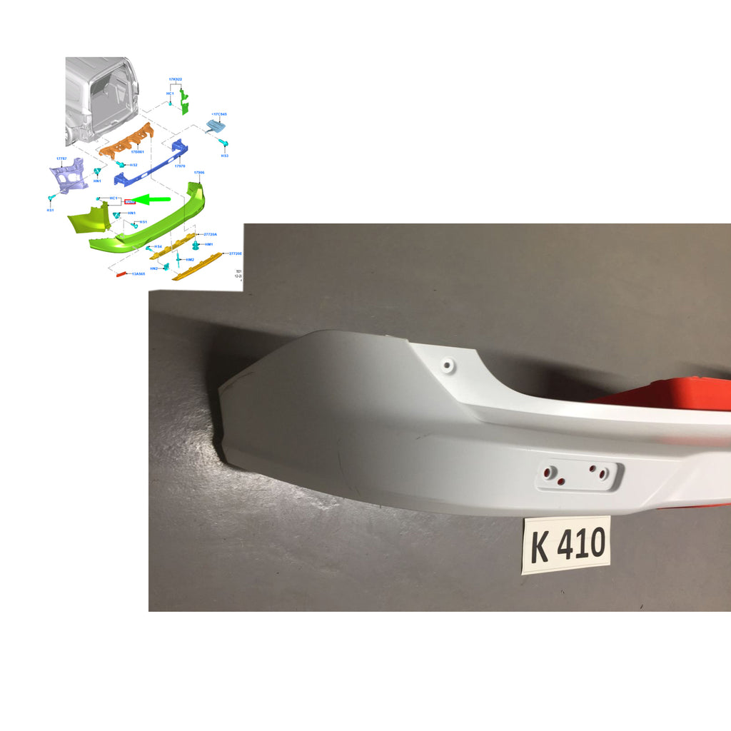 Ford Tourneo Courier 2014 Rear Bumper ET7617906CF5CND