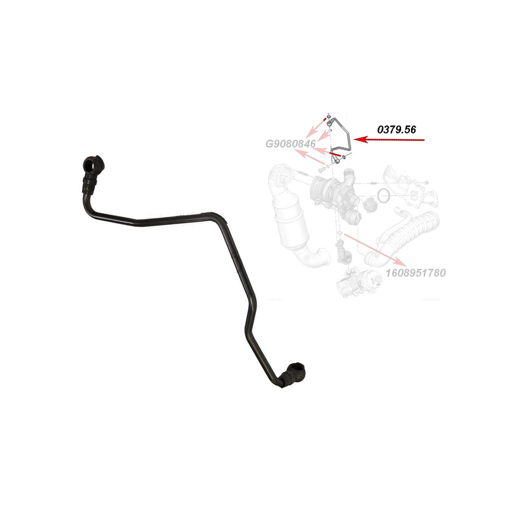 Peugeot 207 208 308 508 3008 5008 RCZ 1.6 16V Turbo Oil Feed Pipe 9824001880