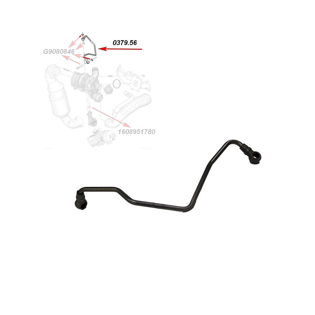 Peugeot 207 208 308 508 3008 5008 RCZ 1.6 16V Turbo Oil Feed Pipe 9824001880