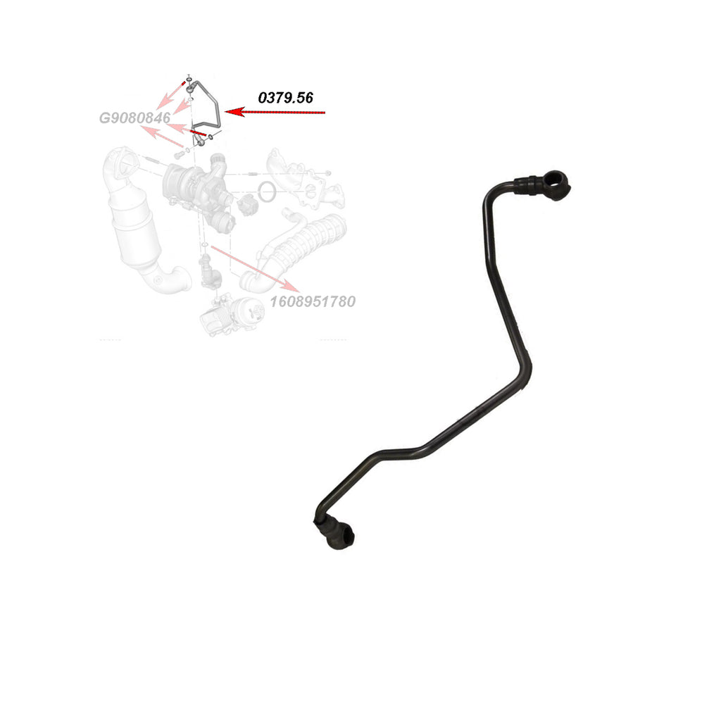 Peugeot 207 208 308 508 3008 5008 RCZ 1.6 16V Turbo Oil Feed Pipe 9824001880