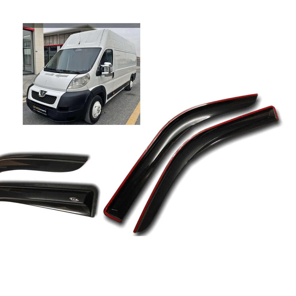 Peugeot Boxer Wind Rain Smoke Deflector Set 2 Pcs 2006 to 2014