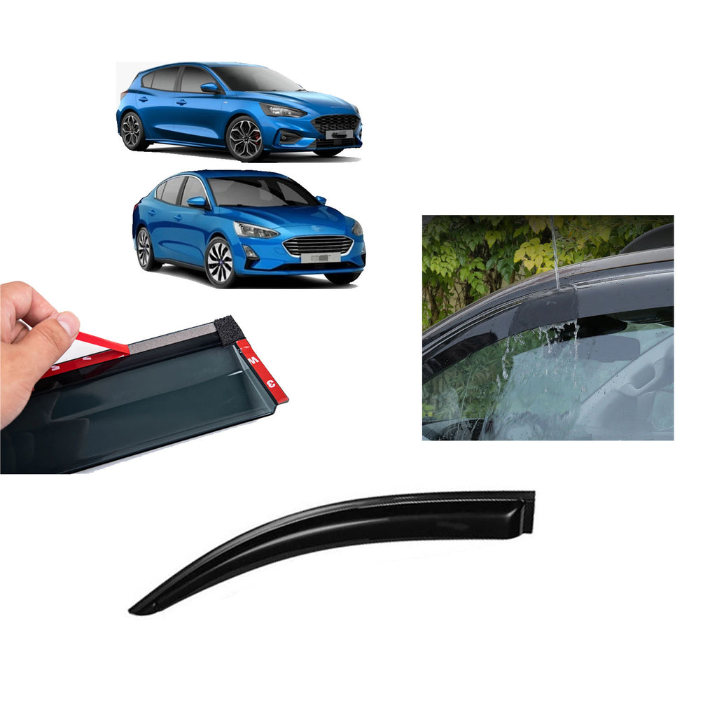 Ford Focus 4 Wind Rain Sun Smoke Deflectors 4 Pcs 