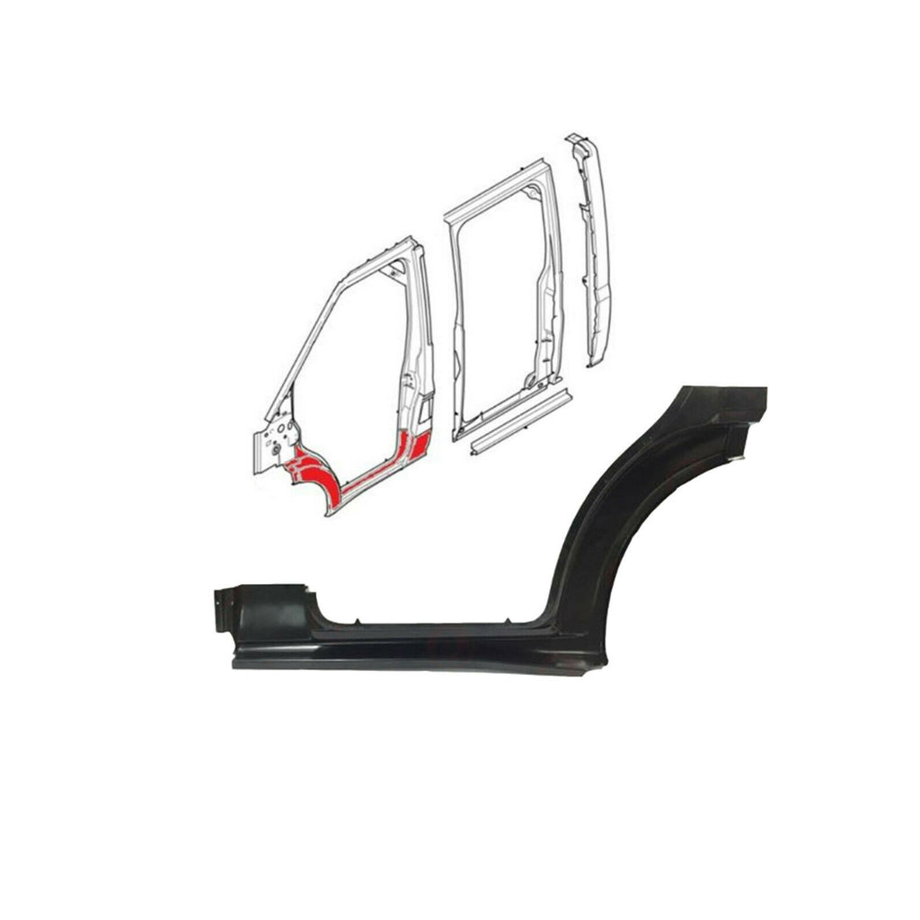 Ford Transit Front Wheel Arch Lh Door Sill Lower Repair Part 00 to 14 1490303 