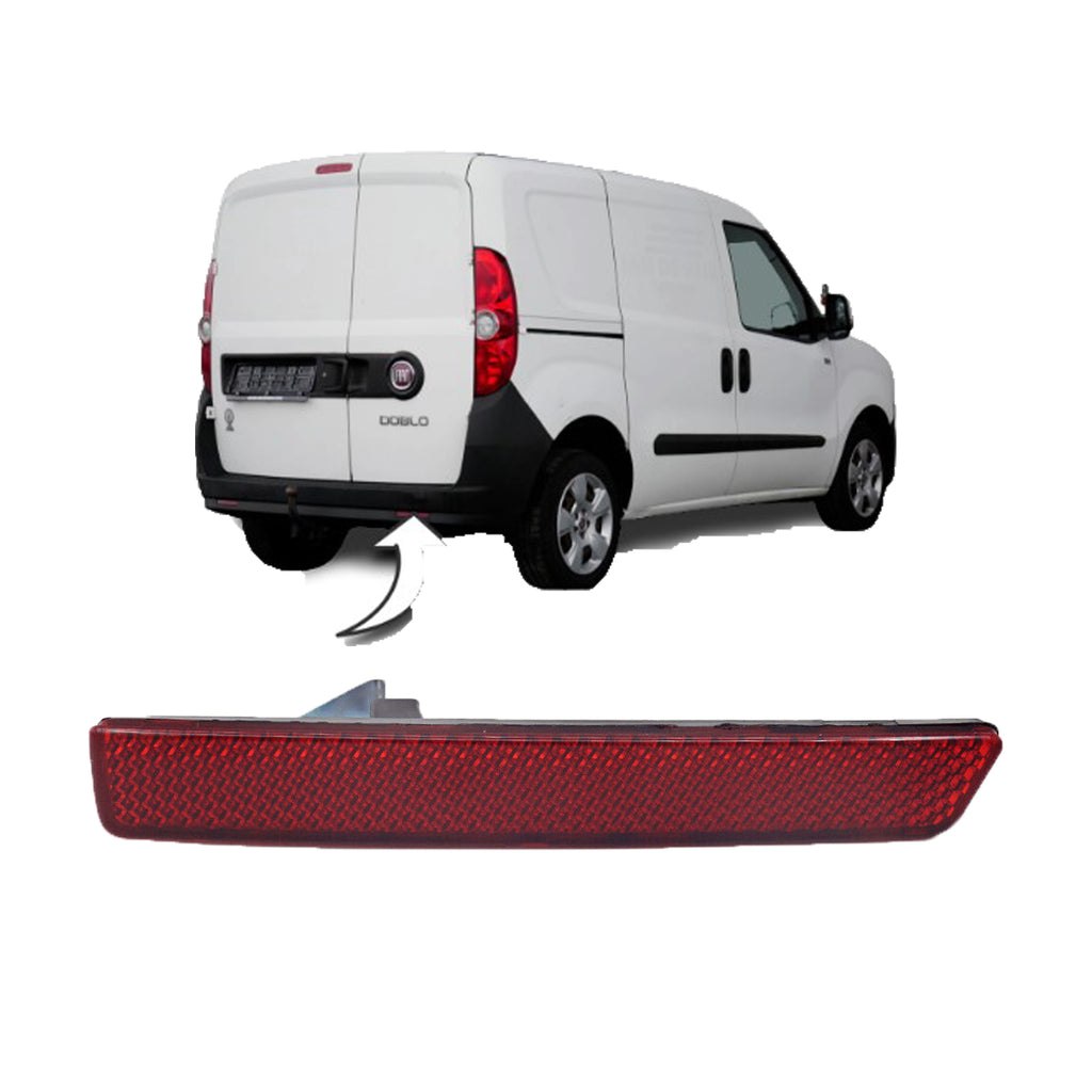 Fiat Doblo Cargo Combi Rear Bumper Reflector Right Side 51810677 2010 On