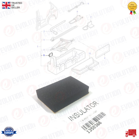 SELF ADHESIVED WHEEL JACK KIT INSULATOR FOR FORD TRANSIT MK7 2006/14