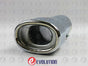 UNIVERSAL CAR EXHAUST TIP MUFFLER TRIM PIPE CHROME ( STYLE 2 )