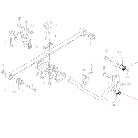 SHOCK ABSORBER RUBBER, ANTI ROLL BAR BUSH FITS MERCEDES SPRINTER, VW, 2D0511413