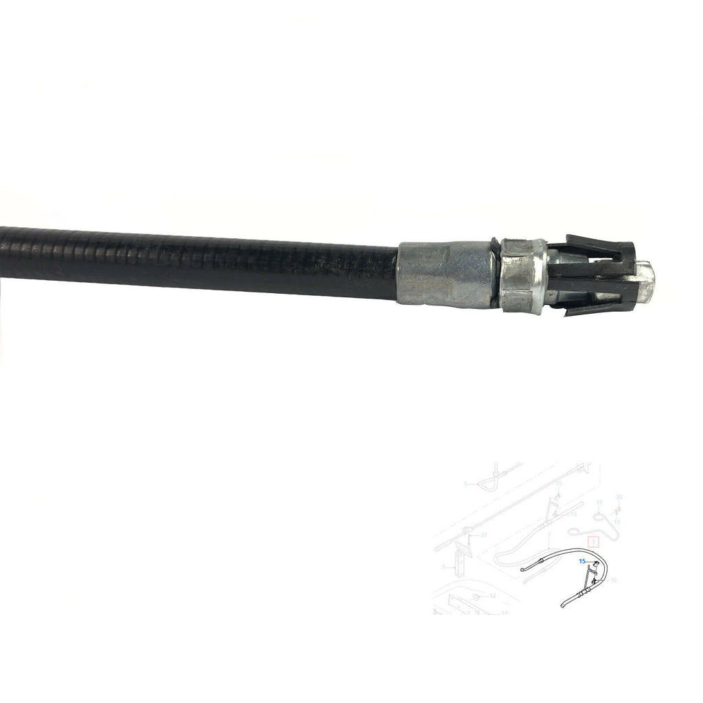 FRONT HANDBRAKE CABLE CHASSIS CAB N/S SINGLE REAR WHEEL FITS  TRANSIT MK6  4331044