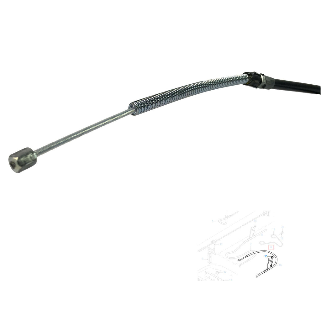 FRONT HANDBRAKE CABLE CHASSIS CAB N/S SINGLE REAR WHEEL FITS  TRANSIT MK6  4331044