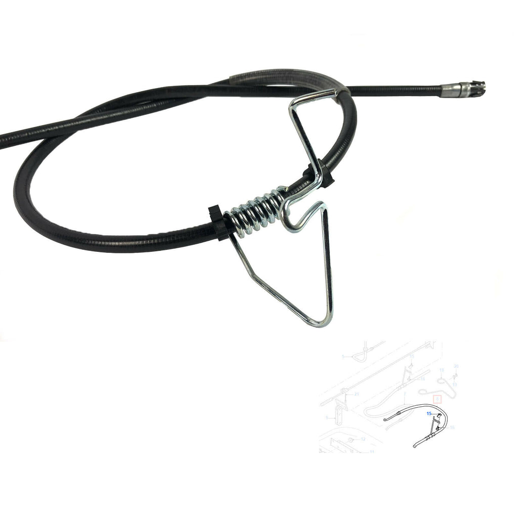 FRONT HANDBRAKE CABLE CHASSIS CAB N/S SINGLE REAR WHEEL FITS  TRANSIT MK6  4331044