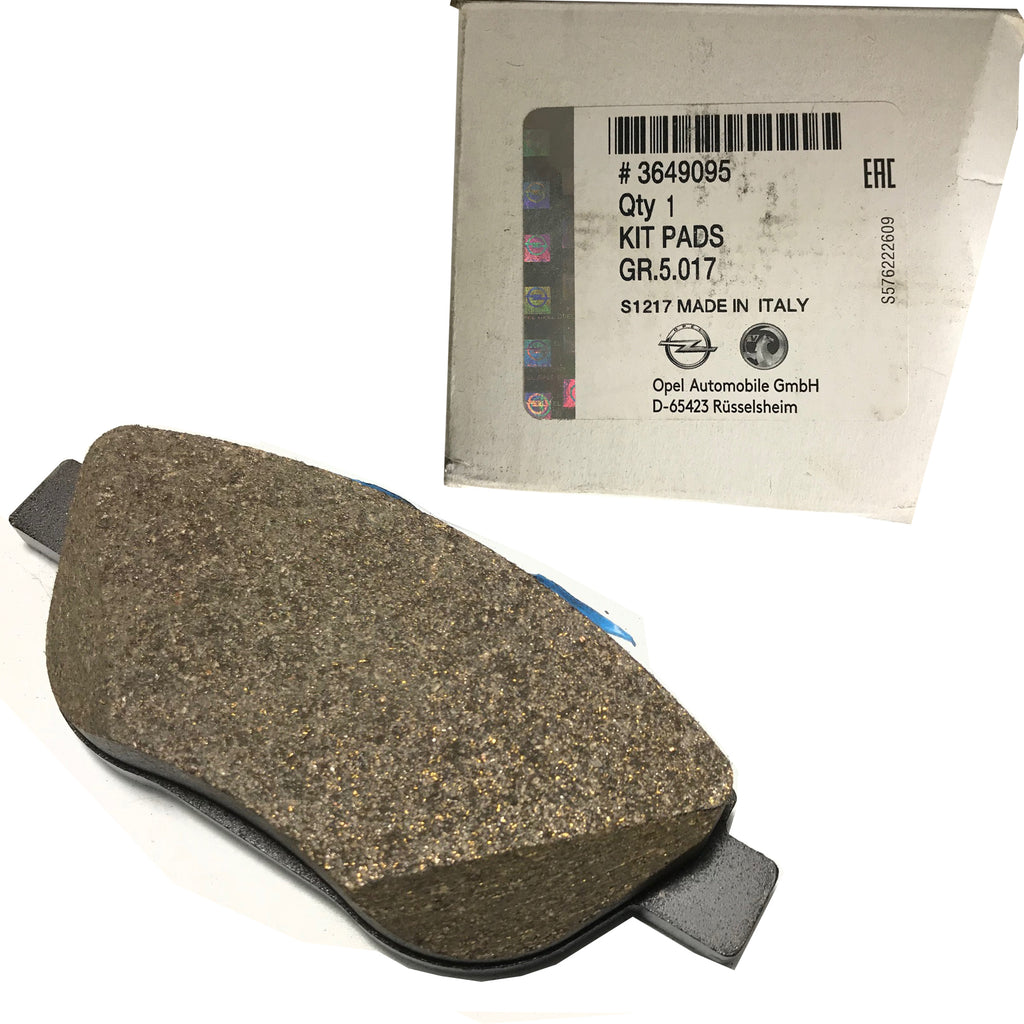 VAUXHALL CROSSLAND X / CROSSLAND 2017 ON FITS FRONT BRAKE PADS, 3649095