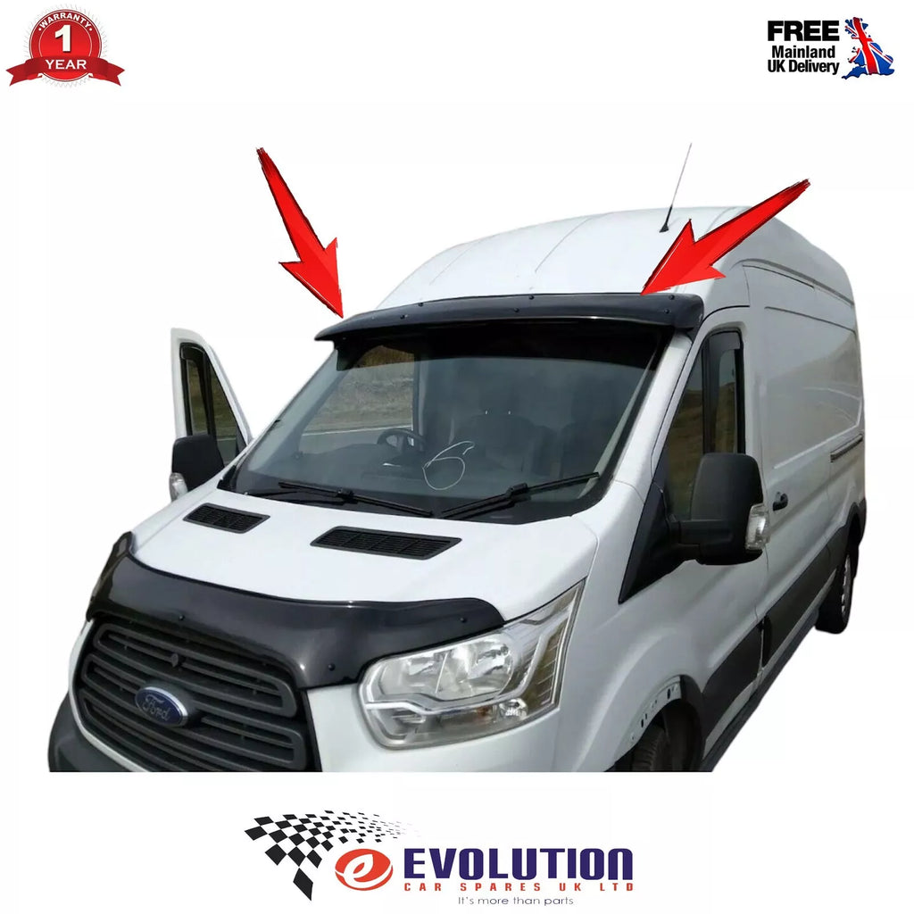 Sun Visor Solid Black Acrylic 2014 to 2023 Fits FORD Transit MK8 Top Quality