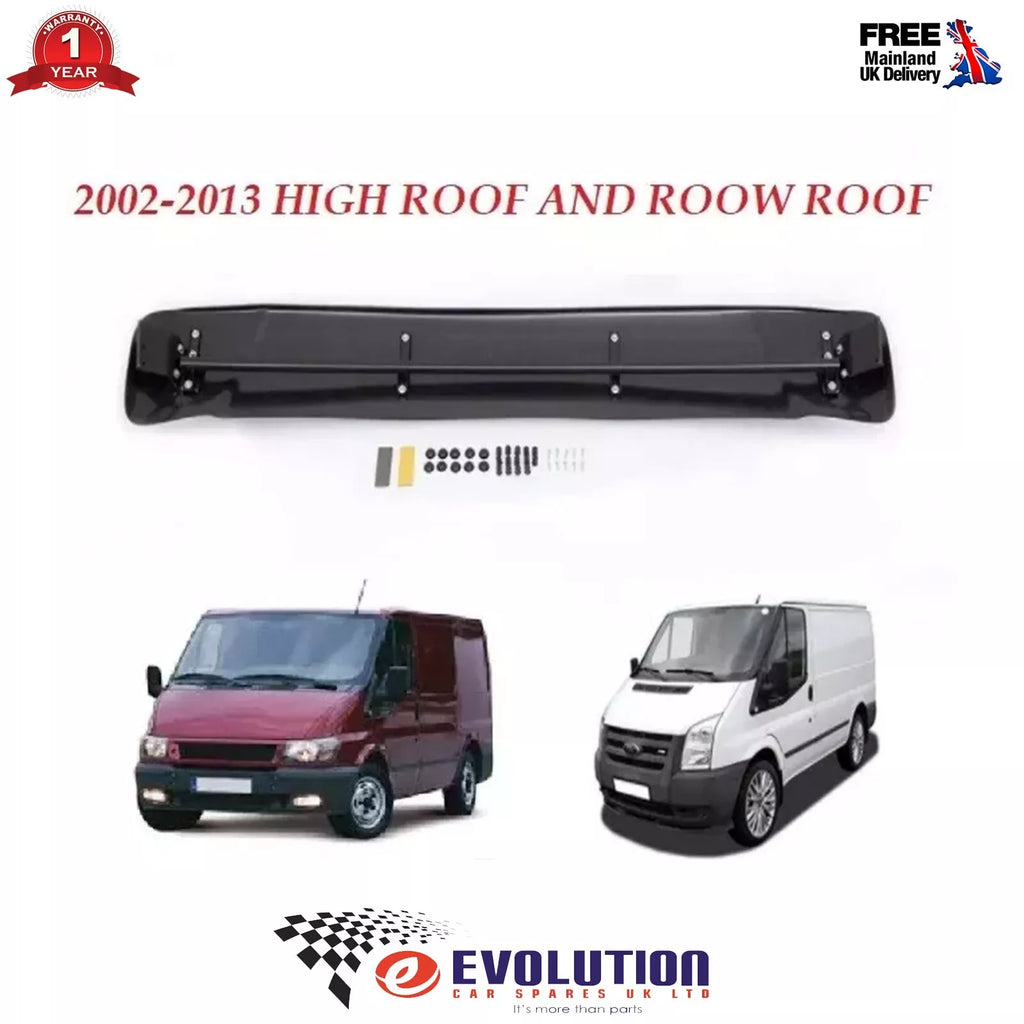 For Ford Transit MK6 MK7 2002 to 2013 Black External Sun Visor Solid Acrylic