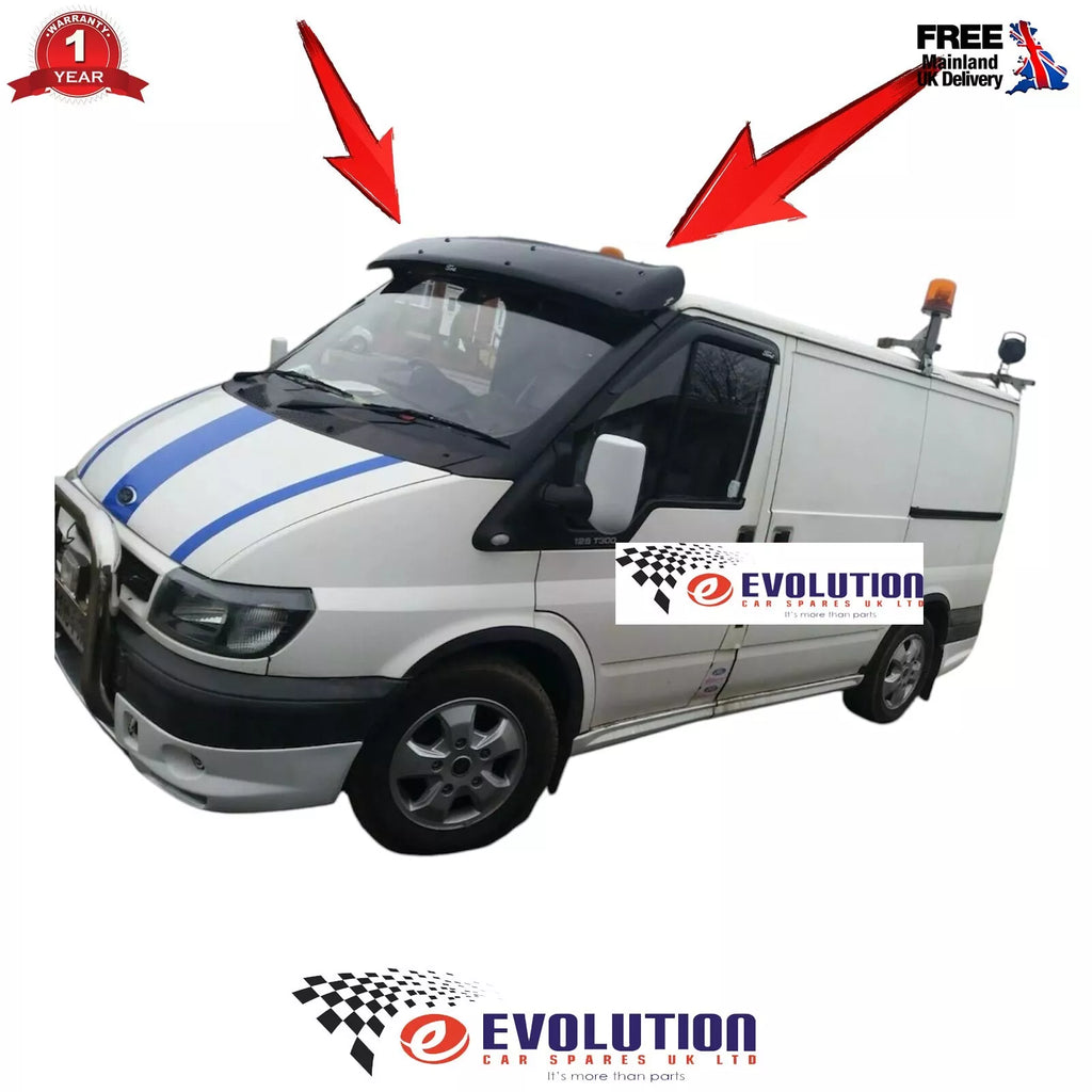 For Ford Transit MK6 MK7 2002 to 2013 Black External Sun Visor Solid Acrylic