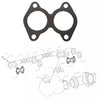 1 X INTAKE EXHAUST MANIFOLD LEFT SIDE GASKET SEAL FITS SCANIA,NEOPLAN, 378264