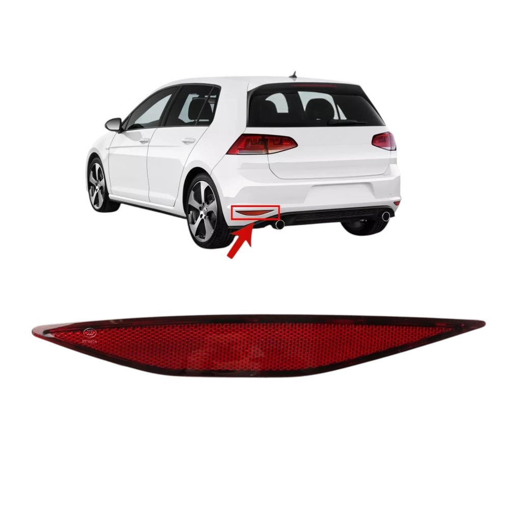 FOR VW GOLF MK7 REAR LEFT PASSENGER SIDE BUMPER REFLECTOR 5G0945105 2013 to 2017