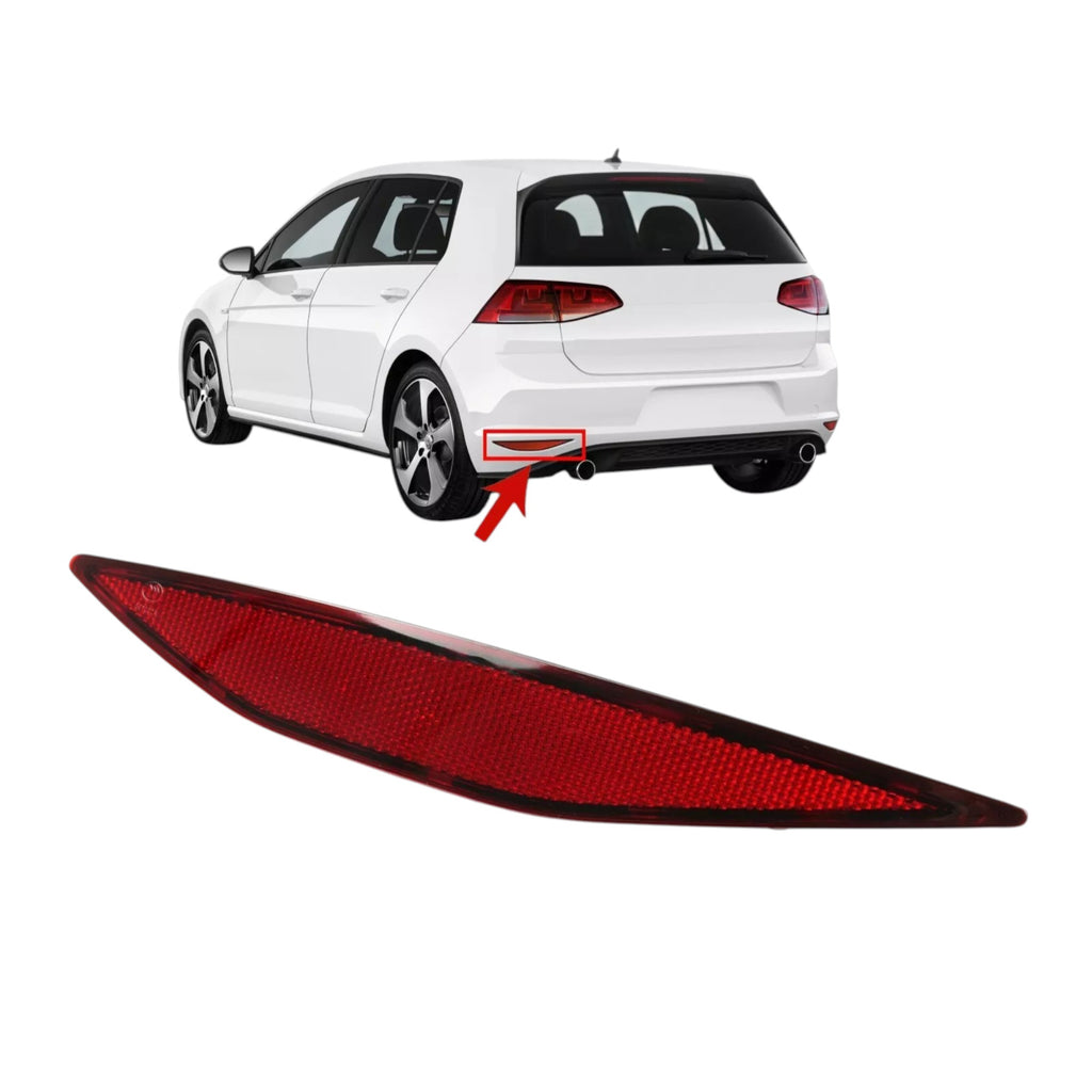FOR VW GOLF MK7 REAR LEFT PASSENGER SIDE BUMPER REFLECTOR 5G0945105 2013 to 2017