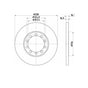 Rear Discs Fits Ford Transit All Model Single Rear Wheels 6C16 2A315 Ab