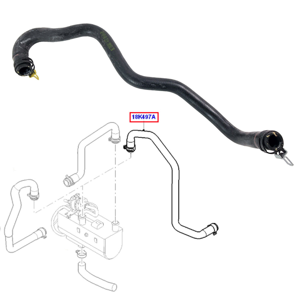 Radiator Hose Fits Ford Transit Connect Tourneo Connect 2T1418K497DB 
